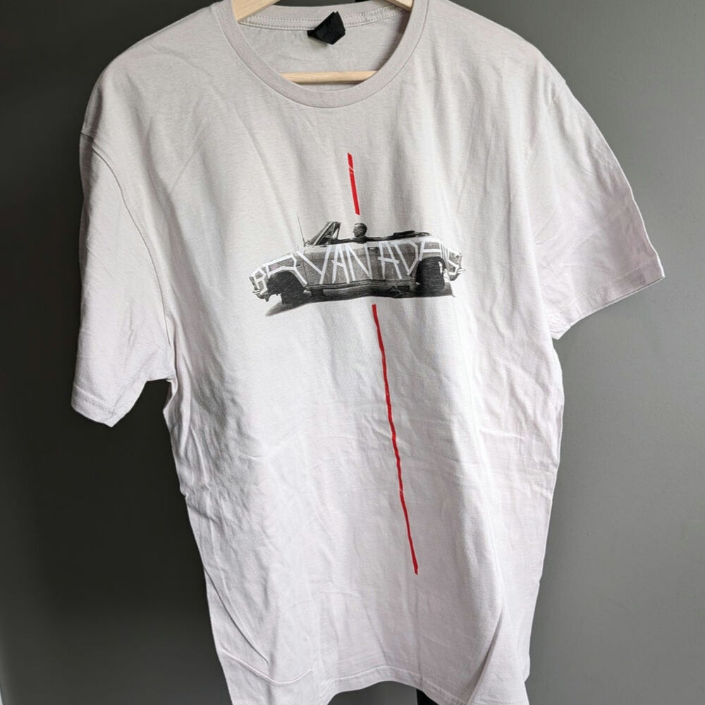 Bryan Adams So Happy It Hurts Tour T-shirt 2023 NWOT Sz L Color: Sand